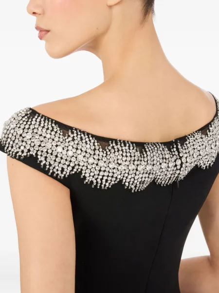 Rochie maxi Jenny Packham de costum negru