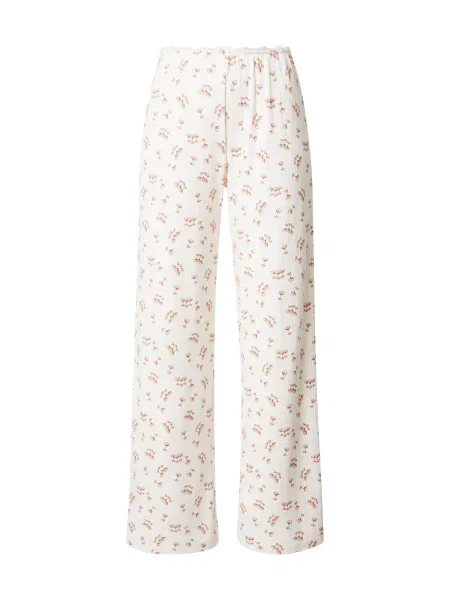 Abercrombie & Fitch Pantaloni de pijama crem / închis bej