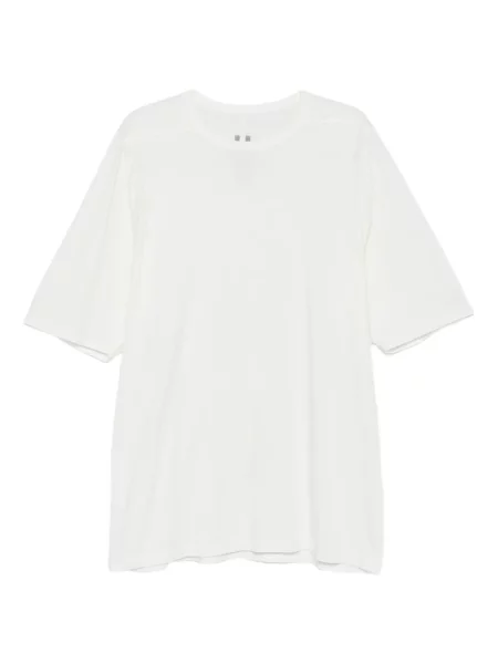 Krátké tričko Rick Owens s kulatým výstřihem bílé