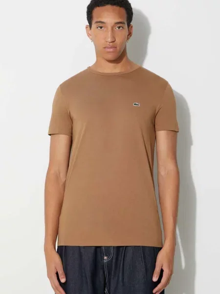 Lacoste tričko hnědé