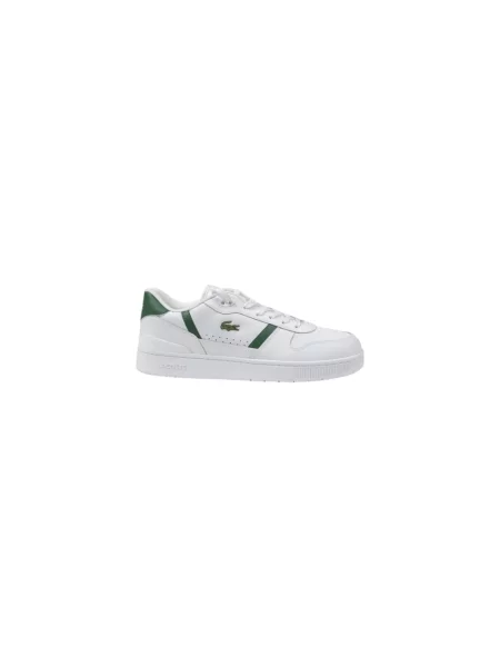 Lacoste Obuwie Mężczyzna Zielony 42 EU Skóra T-Clip Set Sneakers białe