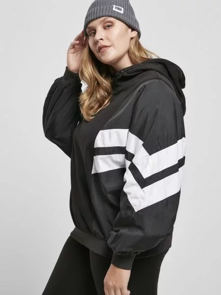 Geacă Urban Classics cu glugă negru