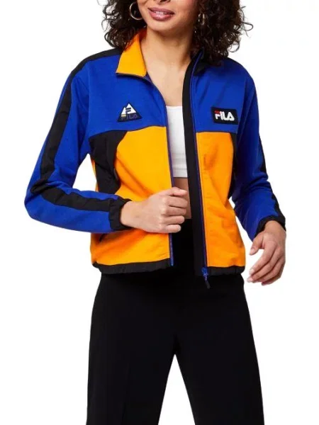 Kurtka sportowa Fila Calanthe Sweat rozsuwana niebieska
