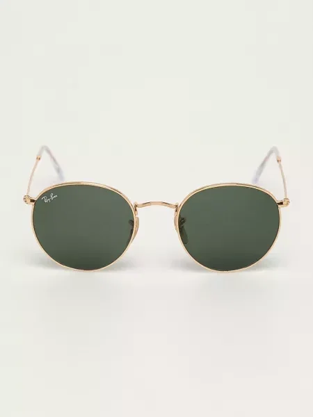 Sluneční brýle Ray-Ban ROUND METAL zlatá