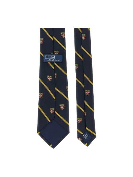 Pasek Polo Ralph Lauren z logo granatowy
