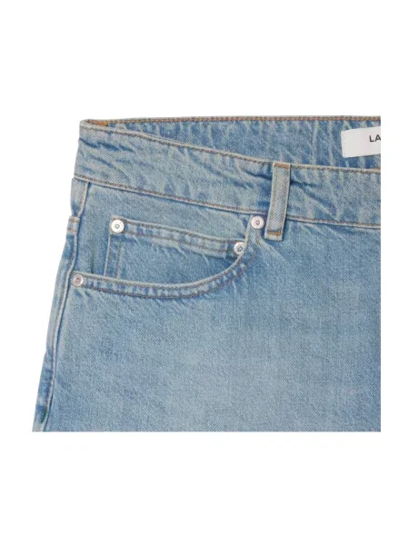 Szorty LACOSTE Bermuda Shorts Washed Bleach 34 niebieskie