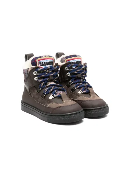 Buty do kostki dziecięce Dsquared2 brązowe