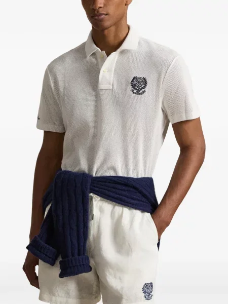 Șapcă Polo Ralph Lauren de mătase cu dungi cu cataramă albastru
