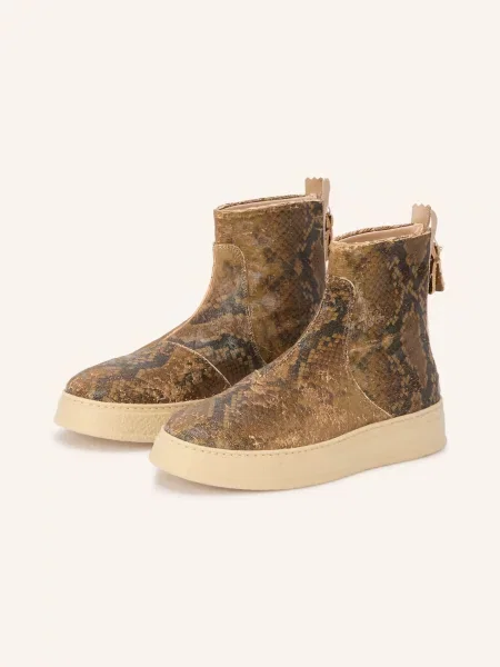 Agl Boots Giuly / světle / tmavě hnědá
