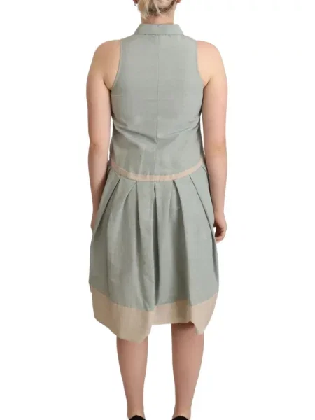 Rochie mini 'comeforbreakfast' în linie A albastru