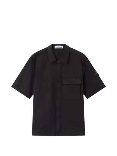 Scurt cămașă Stone Island cu strasuri negru