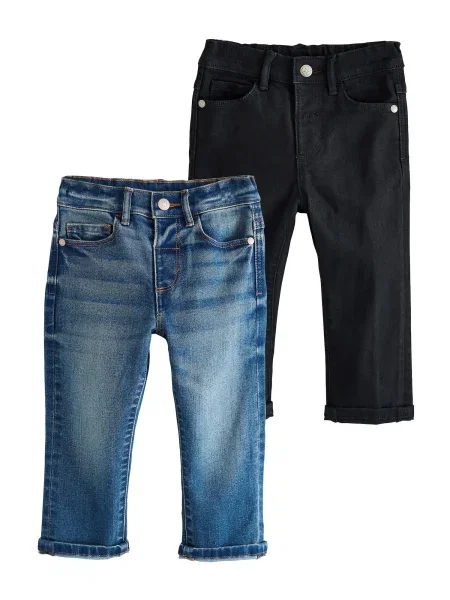 Next Jeans albastru denim negru