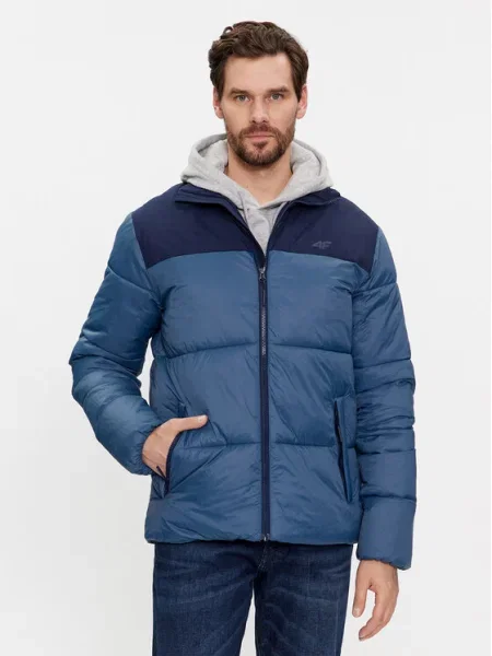 Pánska bunda 4F denim modrá