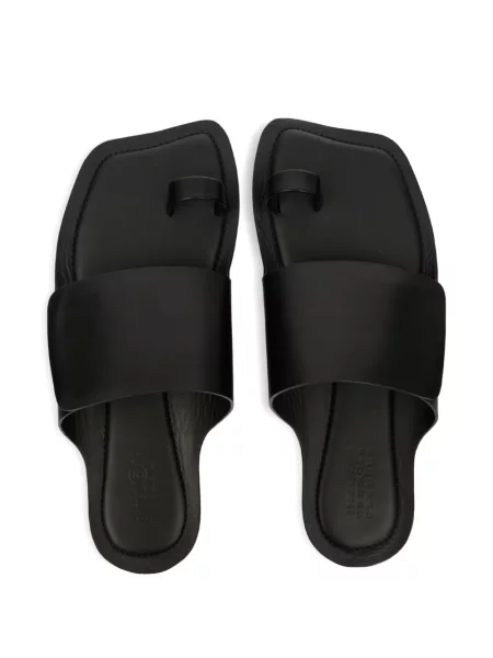 Кожени презрамки сандали Mm6 Maison Margiela черно