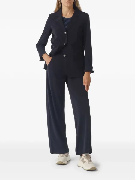 Scurt top Max Mara din satin albastru