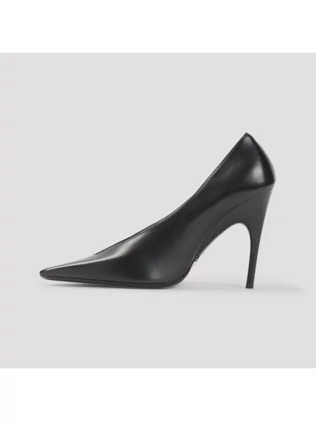 Czółenka Balenciaga skórzana czarna