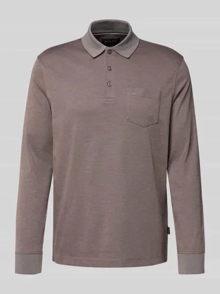 Koszulka polo z wyhaftowanym logo Bugatti