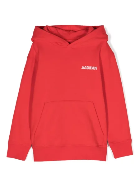 Bluza z kapturem dziecięca Jacquemus L'enfant czerwona