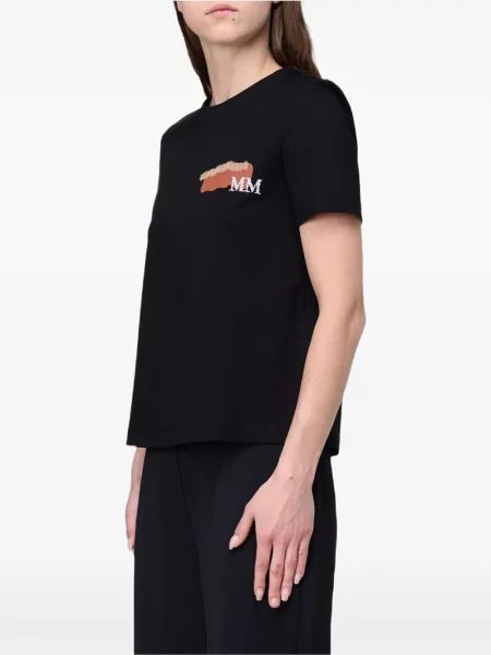 Tricou Max Mara cu imagine negru