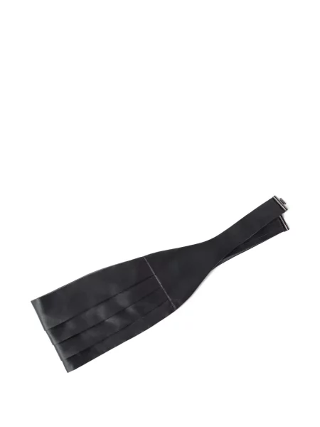 Curea Brunello Cucinelli plisată negru