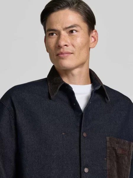 Armani Exchange koszula jeansowa niebieska