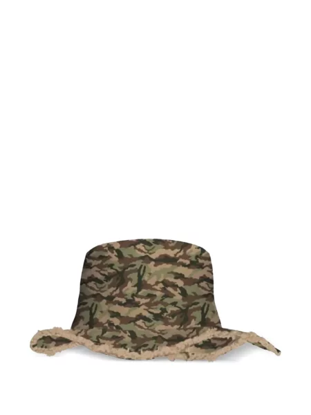 Căciulă Palm Angels cu model camuflaj maro