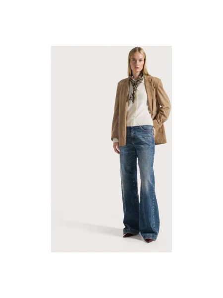 Jeansy Seventy z wysoką talią niebieskie