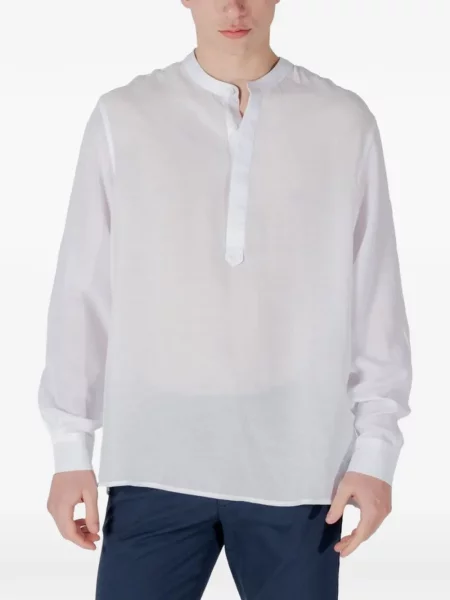 Gulerat tricou Antony Morato alb