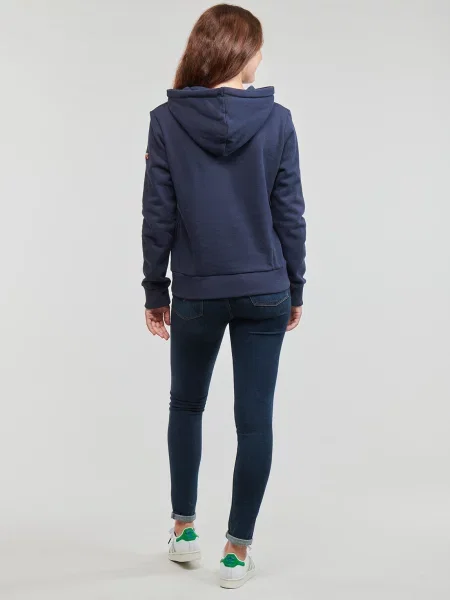 Klasična majica s kapuljačom Superdry plava