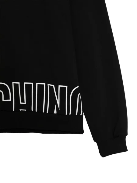 Hanorac cu glugă Moschino cu imagine negru