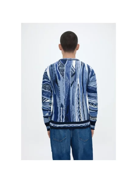 Sweter Carlo Colucci niebieski