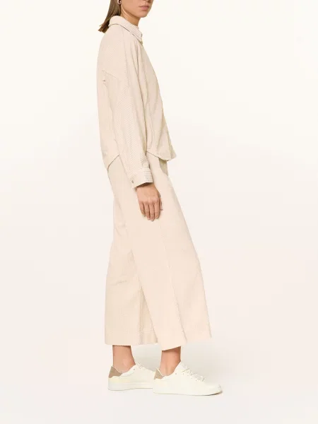 Opus Manšestrové Culotte Kalhoty Misha béžová