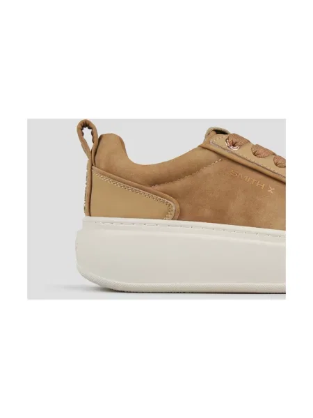 Sneakersy Alexander Smith zamszowe z kamieniami brązowe