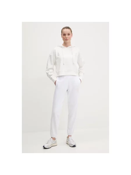 Guess bluza PRIMULA z kapturem z aplikacją biały