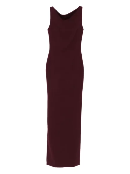 Rochie maxi Solace London fără mâneci de costum violet
