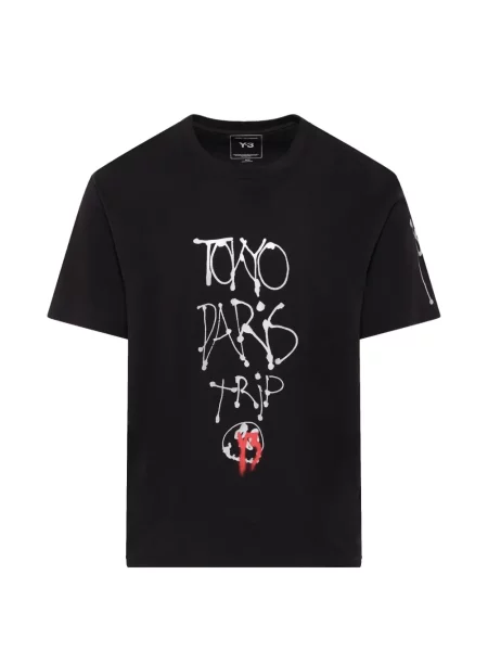 Tricou Y-3 cu imagine negru