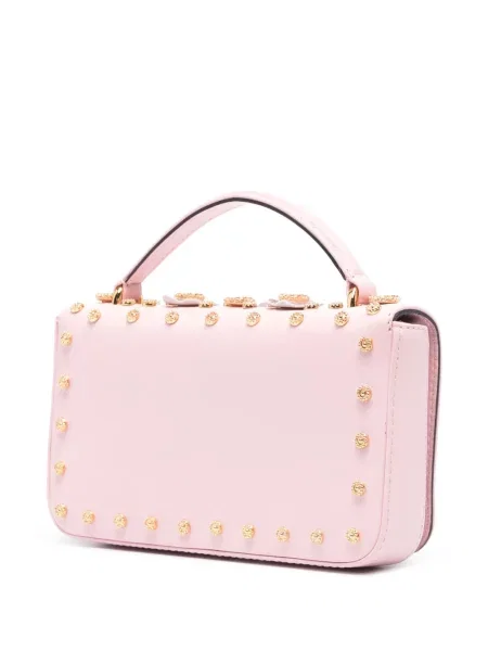 Geantă Moschino cu model floral roz