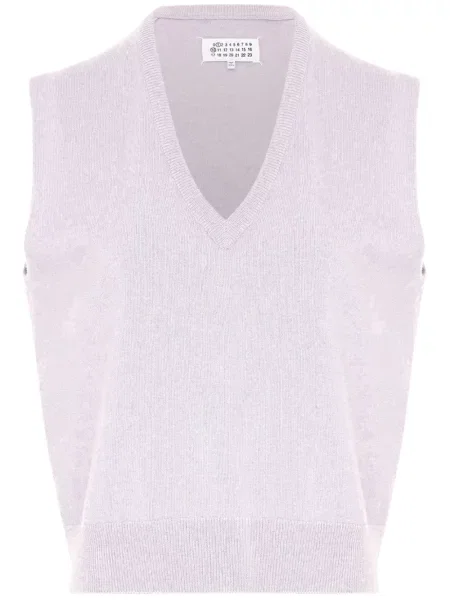 Vestă Maison Margiela tricotate gri