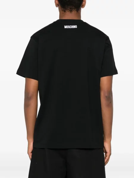 Tricou Moschino cu broderie negru