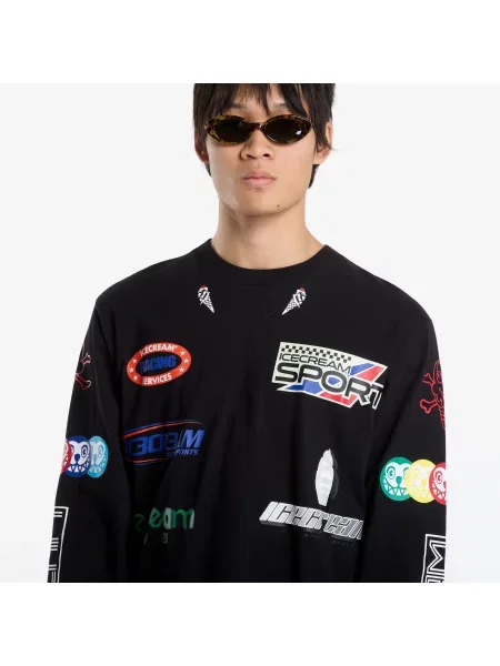 Póló Billionaire Boys Club Icecream Pit Crew Ls T-Shirt Black M fekete