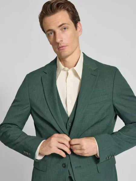 Marynarka na 2 o kroju slim fit z dodatkiem Mcneal zielona