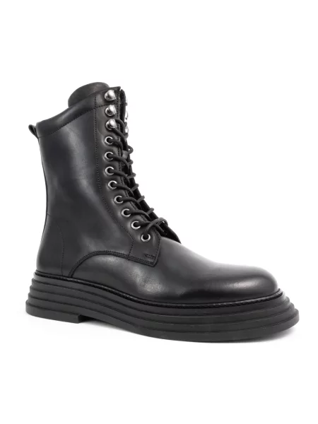 Buty do kostki Sergio Moretti skórzane czarne