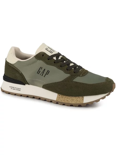 Buty sneakersy sportowe khaki oliwkowe GAP OSAKA zielone
