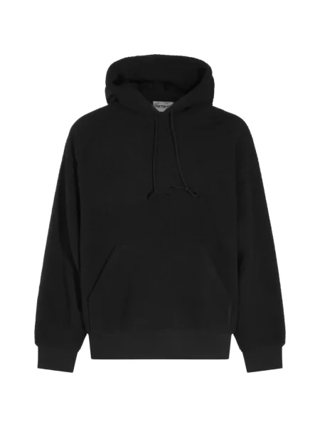 Hanorac cu glugă Carhartt Wip cu broderie din fleece negru
