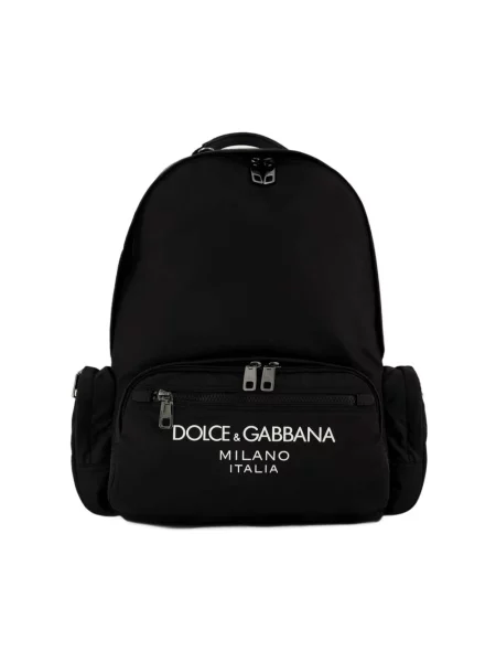 Plecak Dolce And Gabbana z logo czarny