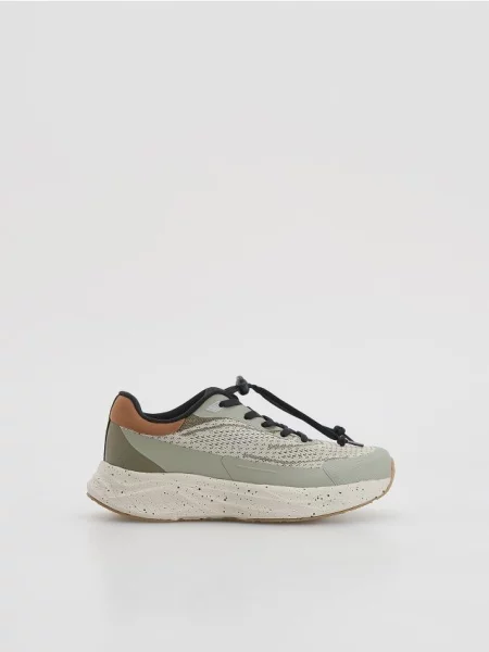 Reserved Lekkie sneakersy oliwkowy