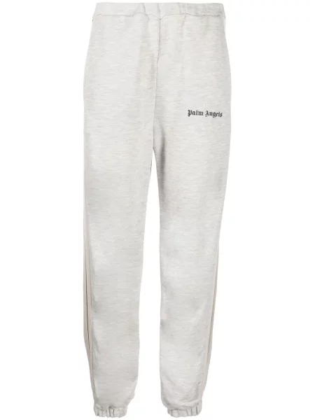 Pantaloni Palm Angels cu imagine alergare gri