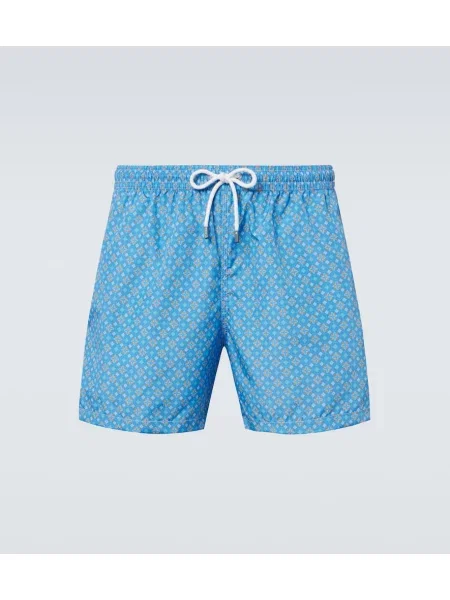 Plavalne hlačke Fedeli s cvetličnim vzorcem modra