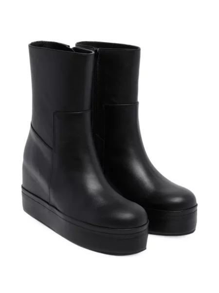 Botine Paloma Barcelo din piele cu platformă alergare negru
