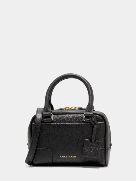 Кожаная сумка Cole Haan черная